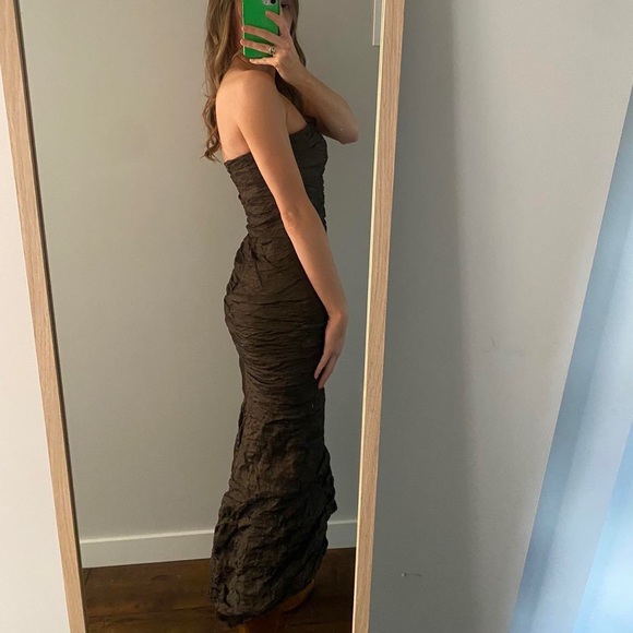 Vintage strapless midi dress - Picture 2 of 4